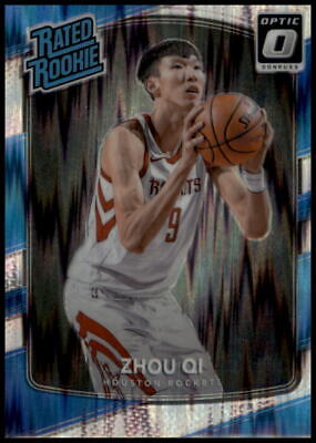 2017-18 Donruss Optic #151 Zhou Qi Rated Rookie Shock