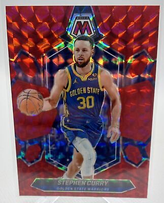 2023-24 Panini Mosaic #3 Stephen Curry Red Prizm