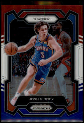 2023-24 Panini Prizm #50 Josh Giddey Prizms Red White and Blue