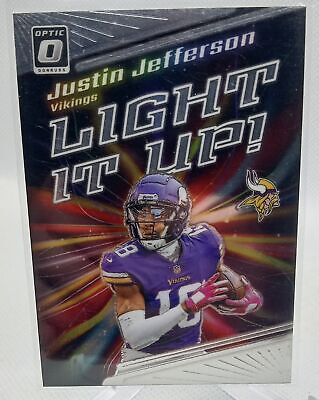 2023 Donruss Optic #LU-JN Justin Jefferson Light It Up!