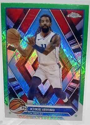 2023-24 Topps Chrome #3 Kyrie Irving Green Logo Refractors