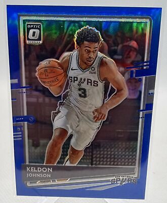 2020-21 Donruss Optic #10 Keldon Johnson Blue #/59