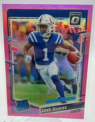 2023 Donruss Optic #248 Josh Downs Pink Prizm Rated Rookie