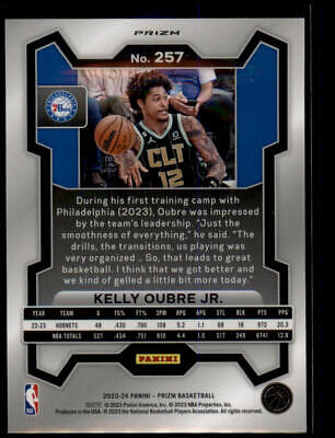 2023-24 Panini Prizm #257 Kelly Oubre Jr. Prizms Red White and Blue