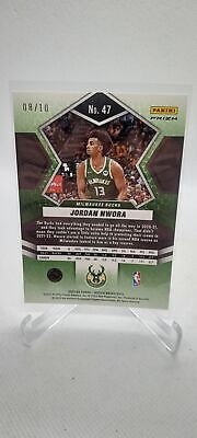 2021-22 Panini Mosaic #47 Jordan Nwora Fast Break Gold #/10