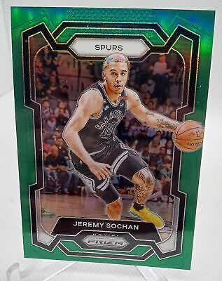 2023-24 Panini Prizm #122 Jeremy Sochan Prizms Green