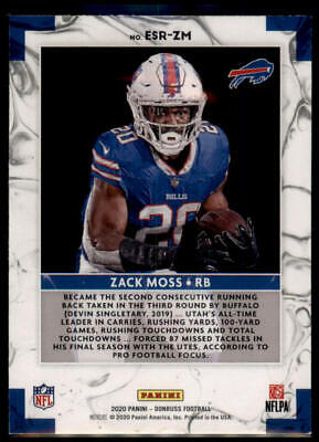 2020 Donruss #ESR-ZM Zack Moss Elite Series Rookies