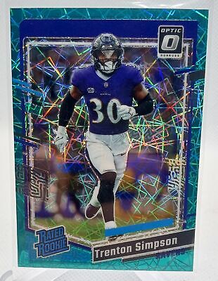 2023 Donruss Optic #209 Trenton Simpson Teal Velocity Prizm Rated Rookie