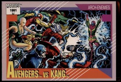 1991 Impel Marvel Universe II #96 Avengers vs. Kang