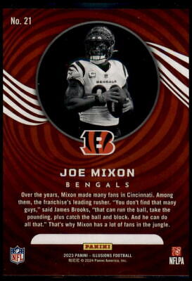 2023 Panini Illusions #21 Joe Mixon Dots Trophy Collection