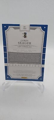 2017 Panini National Treasures Nicknames #103b Corey Seager #/99