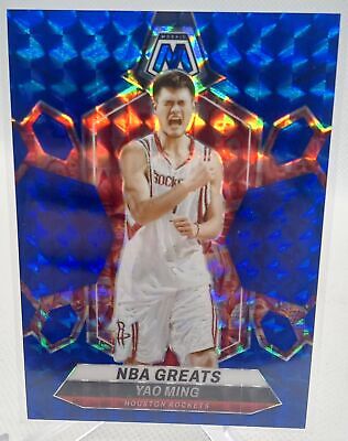 2023-24 Panini Mosaic #294 Yao Ming NBA Greats Blue Prizm /199