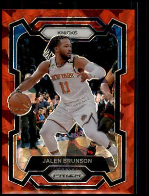 2023-24 Panini Prizm #9 Jalen Brunson Prizms Red Ice