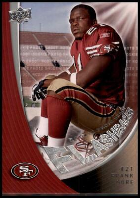 2008 Upper Deck Rookie Exclusives  Frank Gore Rookie Photo Shoot Flashbacks