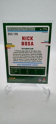 2023 Donruss Optic #173 Nick Bosa Blue #/199