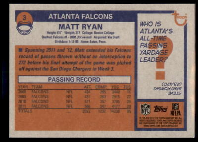 2013 Topps Archives #3 Matt Ryan