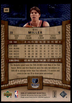 2006-07 Upper Deck Hardcourt #49 Mike Miller Copper #/199