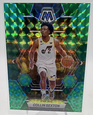 2022-23 Panini Mosaic #69 Collin Sexton Choice Green Fusion #/21