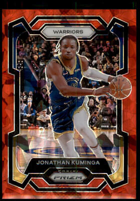 2023-24 Panini Prizm #48 Jonathan Kuminga Prizms Red Ice