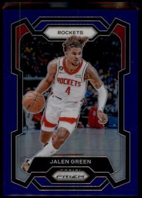 2023-24 Panini Prizm #29 Jalen Green Prizms Blue #/199