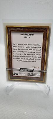 2023 Topps Composite #PG-12 Dan Marino Portrait Gallery Blue #/99