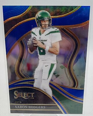 2023 Panini Select #300 Aaron Rodgers Blue Prizms #/99