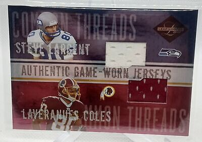 2004 Leaf Limited #CT-33 Steve Largent / Laveranues Coles Common Threads #/50