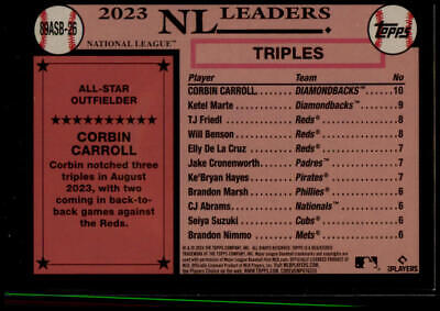 2024 Topps #89ASB-26 Corbin Carroll 1989 Topps 35th Anniversary All-Stars