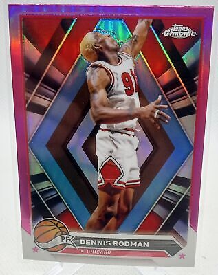 2023-24 Topps Chrome #87 Dennis Rodman Pink Refractors