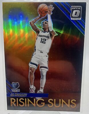 2023-24 Donruss Optic #2 Ja Morant Rising Suns Blue #/49