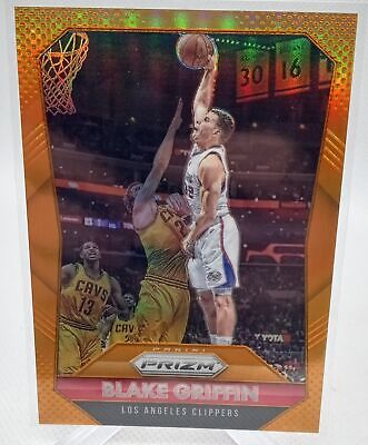 2015-16 Panini Prizm #112 Blake Griffin Orange Prizms #/65