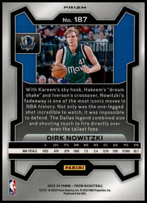 2023-24 Panini Prizm #187 Dirk Nowitzki Prizms Red Ice