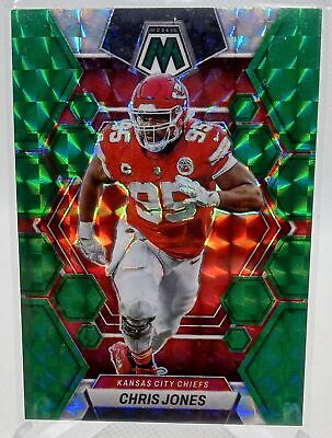 2023 Panini Mosaic #114 Chris Jones Green Mosaic