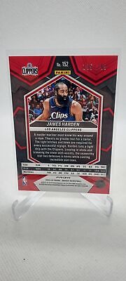 2023-24 Panini Mosaic #152 James Harden Red Seismic #/299