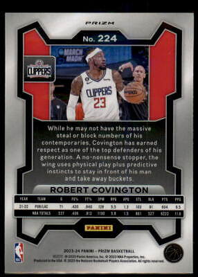 2023-24 Panini Prizm #224 Robert Covington Prizms Red Ice