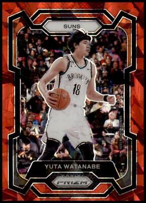 2023-24 Panini Prizm #285 Yuta Watanabe Prizms Red Ice