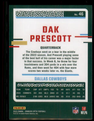 2023 Donruss Optic #46 Dak Prescott