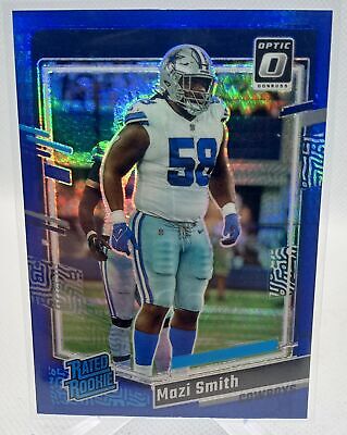 2023 Donruss Optic #228 Mazi Smith Blue Hyper Prizm Rated Rookie