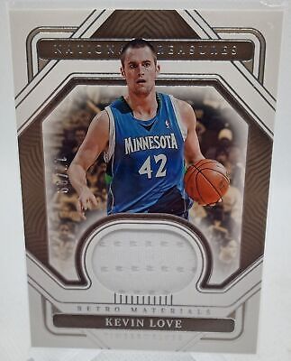 2022-23 Panini National Treasures #RM-KVL Kevin Love Retro Materials #/99