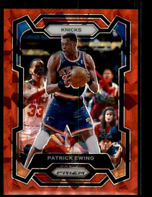 2023-24 Panini Prizm #188 Patrick Ewing Prizms Red Ice