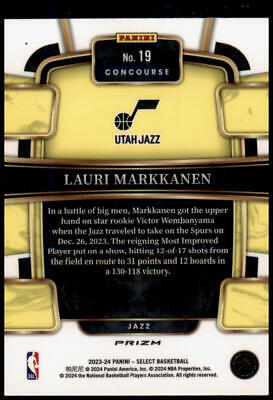 2023-24 Panini Select #19 Lauri Markkanen Red Cracked Ice Prizms