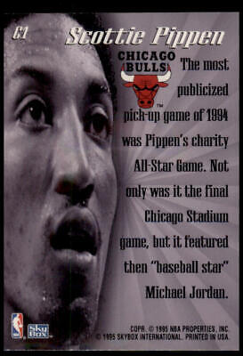 1995-96 SkyBox Premium #C1 Scottie Pippen Close-Up