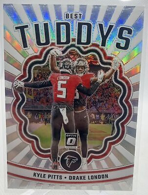 2023 Donruss Optic #BT-KP Kyle Pitts / Drake London Best Tuddys Silver Prizm