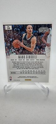 2023-24 Prizm Deca #206 Manu Ginobili Base Prizms Red #/199