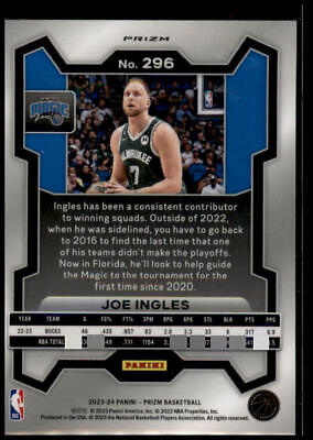 2023-24 Panini Prizm #296 Joe Ingles Prizms Red Ice