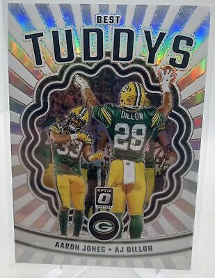 2023 Donruss Optic #BT-AA Aaron Jones / Best Tuddys Silver Prizm