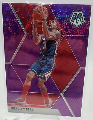 2019-20 Panini Mosaic #132 Bradley Beal Fast Break Purple #/50