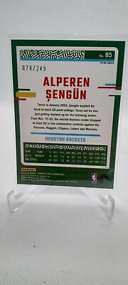 2023-24 Donruss Optic #85 Alperen Sengun Aqua #/249