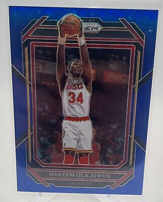 2022-23 Panini Prizm #290 Hakeem Olajuwon Prizms Blue #/199