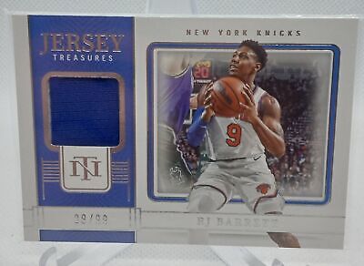 2022-23 Panini National Treasures #JT-TRJ RJ Barrett Jersey Treasures #/99